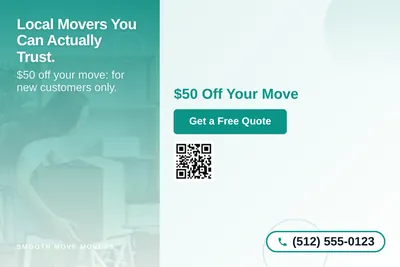 Modern Gradient · Side Stripe: Local Movers You Can Actually Trust.