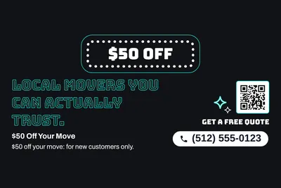 Neon night · Big Offer: Local Movers You Can Actually Trust.