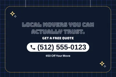 Neon night · Phone Billboard: Local Movers You Can Actually Trust.