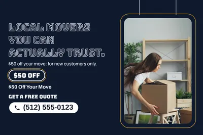 Neon night · Photo Frame: Local Movers You Can Actually Trust.