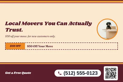 Retro 70s · Coupon: Local Movers You Can Actually Trust.