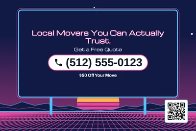 Synthwave · Phone Billboard: Local Movers You Can Actually Trust.