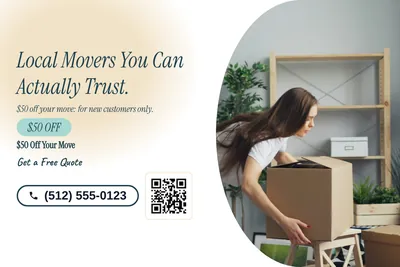 Soft watercolour · Split: Local Movers You Can Actually Trust.