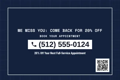 Blueprint · Phone Billboard: We Miss You: Come Back for 20% Off