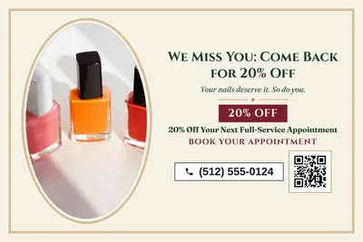 Classic · Photo Frame: We Miss You: Come Back for 20% Off