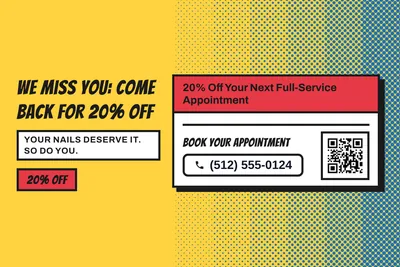 Comic pop · Checklist: We Miss You: Come Back for 20% Off