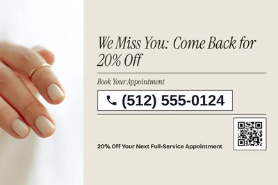 Contemporary · Phone Billboard: We Miss You: Come Back for 20% Off