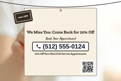 Kraft and stamp · Phone Billboard: We Miss You: Come Back for 20% Off