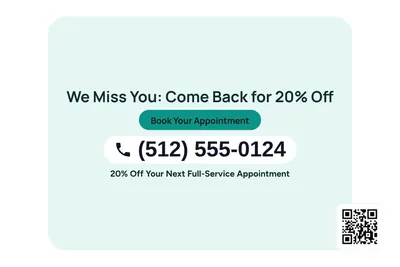 Modern · Phone Billboard: We Miss You: Come Back for 20% Off
