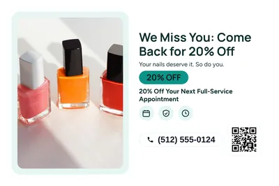 Modern · Photo Frame: We Miss You: Come Back for 20% Off