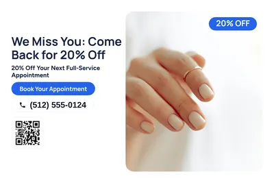 Modern · Photo Hero: We Miss You: Come Back for 20% Off
