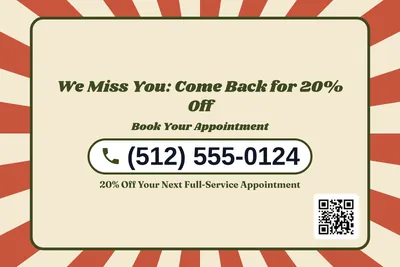Retro 70s · Phone Billboard: We Miss You: Come Back for 20% Off