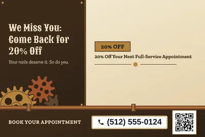 Steampunk · Checklist: We Miss You: Come Back for 20% Off