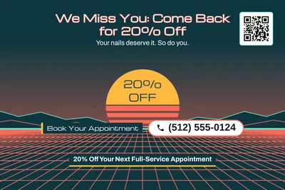 Synthwave · Big Offer: We Miss You: Come Back for 20% Off