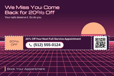 Synthwave · Coupon: We Miss You: Come Back for 20% Off