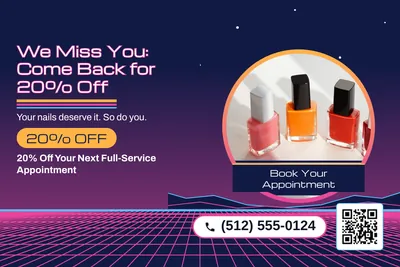 Synthwave · Photo Frame: We Miss You: Come Back for 20% Off