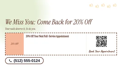 Soft watercolour · Coupon: We Miss You: Come Back for 20% Off