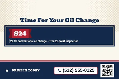 Vintage Americana · Offer Menu: Time For Your Oil Change
