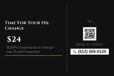 Art deco · Checklist: Time For Your Oil Change