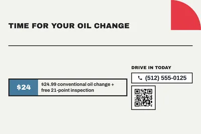 Bauhaus · Coupon: Time For Your Oil Change