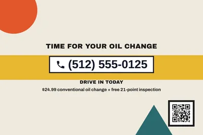 Bauhaus · Phone Billboard: Time For Your Oil Change