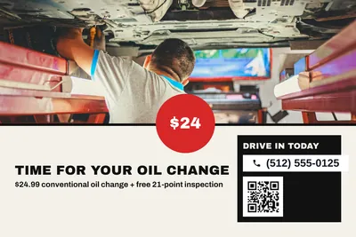 Bauhaus · Photo Hero: Time For Your Oil Change