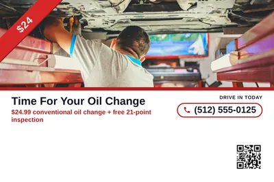Local Offer · Ribbon and Stack: Time For Your Oil Change