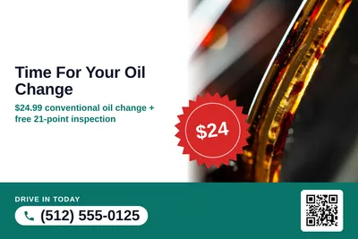 Local Offer · Seal and Photo: Time For Your Oil Change