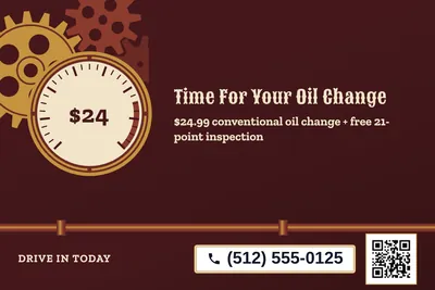 Steampunk · Big Offer: Time For Your Oil Change