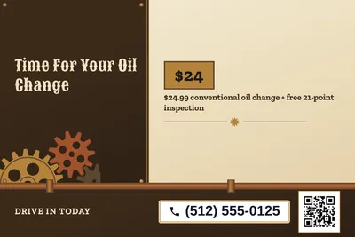 Steampunk · Checklist: Time For Your Oil Change