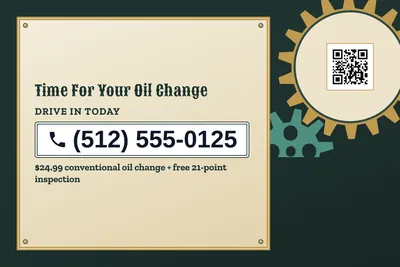 Steampunk · Phone Billboard: Time For Your Oil Change