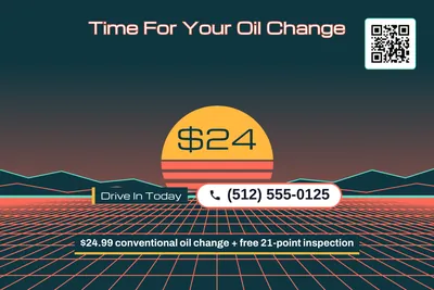 Synthwave · Big Offer: Time For Your Oil Change