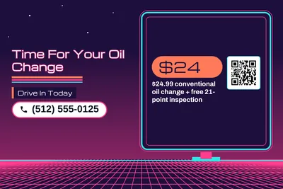 Synthwave · Checklist: Time For Your Oil Change