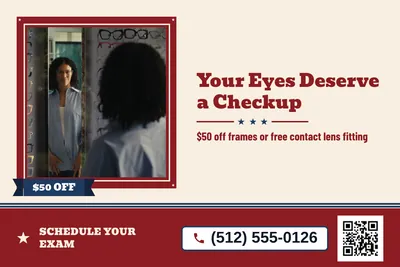 Vintage Americana · Photo Frame: Your Eyes Deserve a Checkup