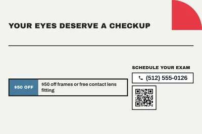 Bauhaus · Coupon: Your Eyes Deserve a Checkup
