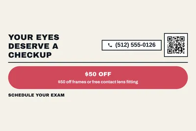 Bauhaus · Offer Menu: Your Eyes Deserve a Checkup