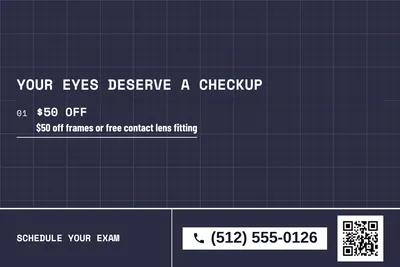 Blueprint · Offer Menu: Your Eyes Deserve a Checkup