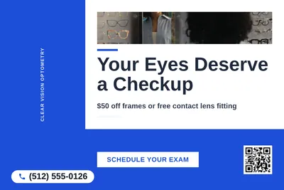 Bold Color Block · L-Shape Block: Your Eyes Deserve a Checkup