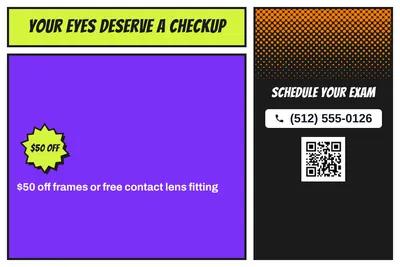 Comic pop · Offer Menu: Your Eyes Deserve a Checkup