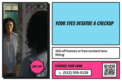 Comic pop · Photo Frame: Your Eyes Deserve a Checkup
