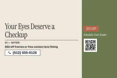 Contemporary · Checklist: Your Eyes Deserve a Checkup