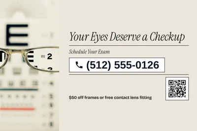 Contemporary · Phone Billboard: Your Eyes Deserve a Checkup