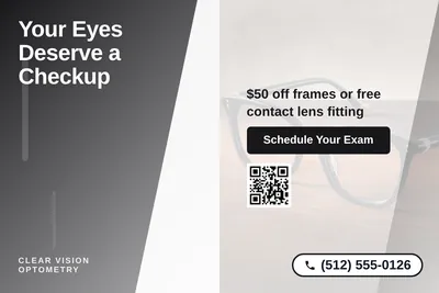 Modern Gradient · Diagonal Split: Your Eyes Deserve a Checkup