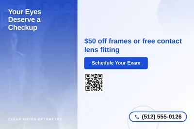 Modern Gradient · Side Stripe: Your Eyes Deserve a Checkup