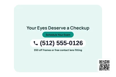 Modern · Phone Billboard: Your Eyes Deserve a Checkup