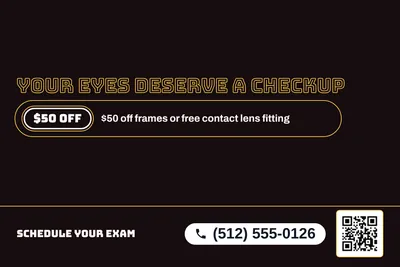 Neon night · Offer Menu: Your Eyes Deserve a Checkup