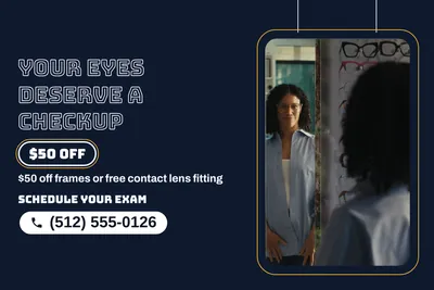 Neon night · Photo Frame: Your Eyes Deserve a Checkup