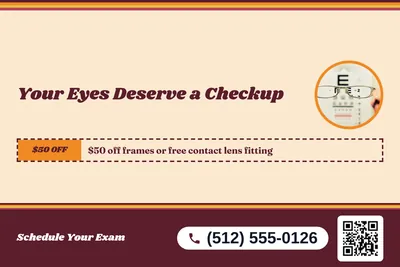 Retro 70s · Coupon: Your Eyes Deserve a Checkup