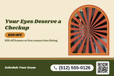 Retro 70s · Photo Frame: Your Eyes Deserve a Checkup