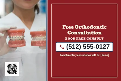 Vintage Americana · Phone Billboard: Free Orthodontic Consultation